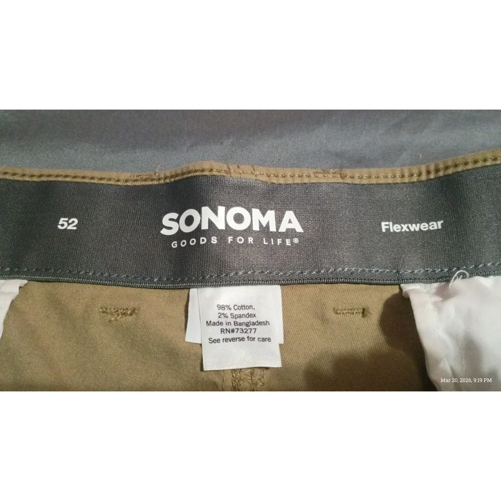 Sonoma Beige Cargo Shorts‎ Size 52 9